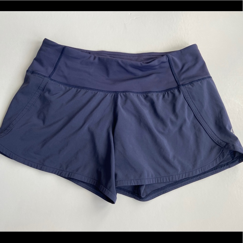 Lululemon Run times 4” Midnight Navy Shorts LNC